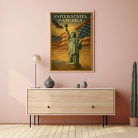John F. Kennedy Quote Liberty and Opportunity Poster PosterGoat