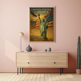 John F. Kennedy Quote Liberty and Opportunity Poster PosterGoat