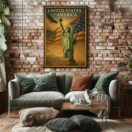 John F. Kennedy Quote Liberty and Opportunity Poster PosterGoat