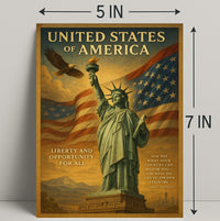 John F. Kennedy Quote Liberty and Opportunity Poster PosterGoat