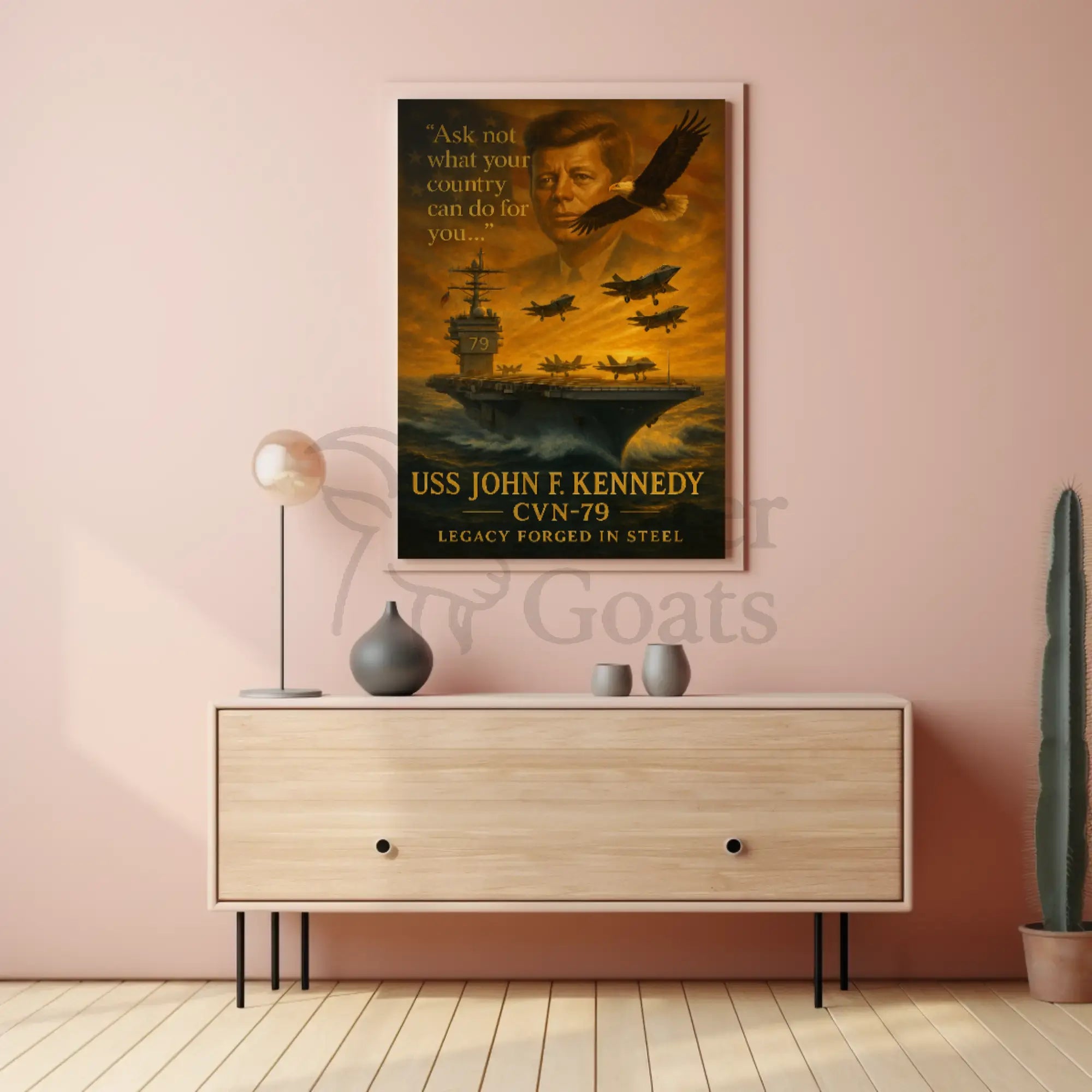 John F. Kennedy Tribute Historical or Presidential Poster PosterGoat