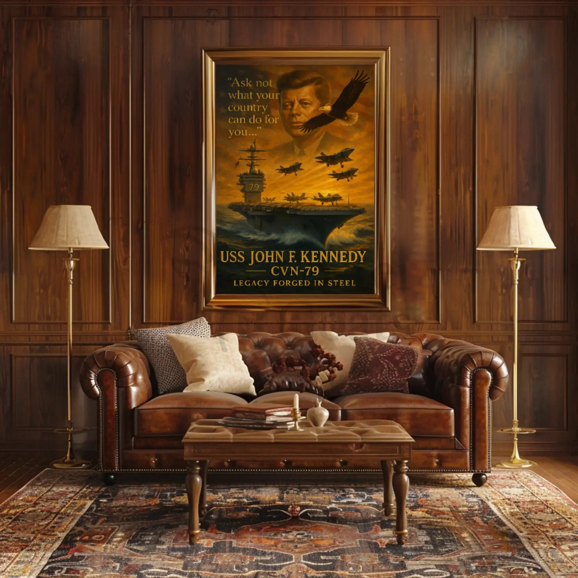 John F. Kennedy Tribute Historical or Presidential Poster PosterGoat