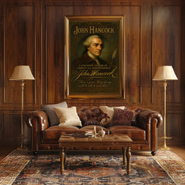 John Hancock Founding Father Poster PosterGoat
