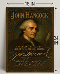 John Hancock Founding Father Poster PosterGoat