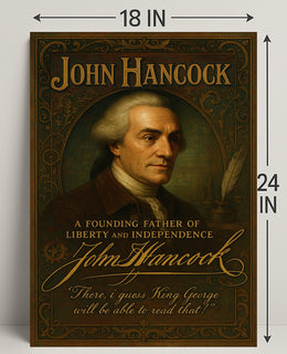 John Hancock Founding Father Poster PosterGoat