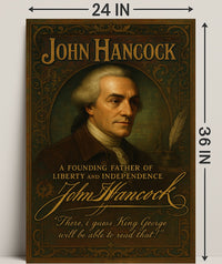 John Hancock Founding Father Poster PosterGoat