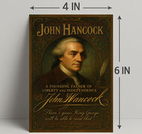 John Hancock Founding Father Poster PosterGoat