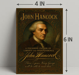 John Hancock Founding Father Poster PosterGoat
