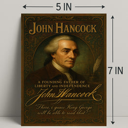 John Hancock Founding Father Poster PosterGoat