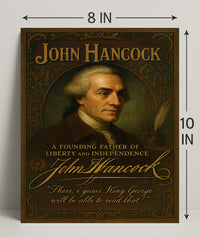 John Hancock Founding Father Poster PosterGoat