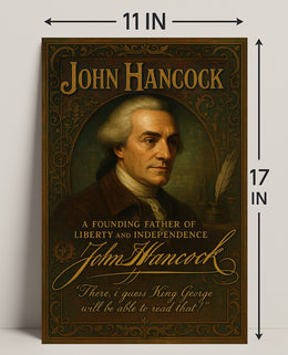 John Hancock Founding Father Poster PosterGoat