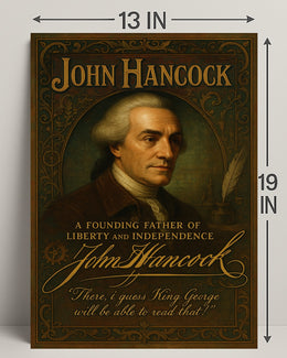 John Hancock Founding Father Poster PosterGoat