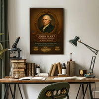 John Hart Founding Father Poster PosterGoat
