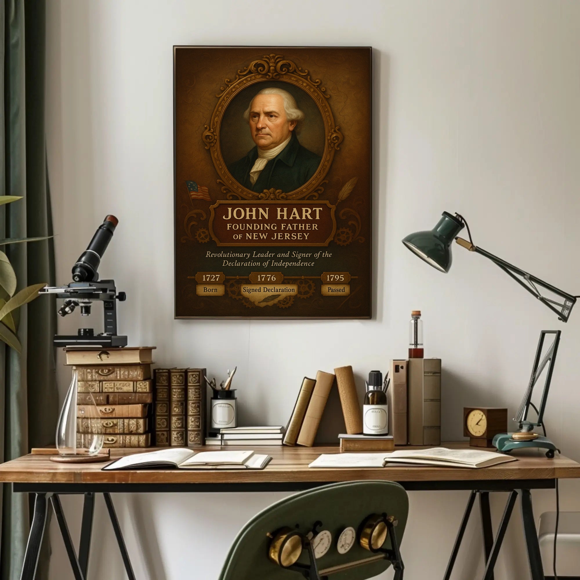 John Hart Founding Father Poster PosterGoat