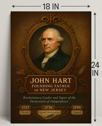 John Hart Founding Father Poster PosterGoat