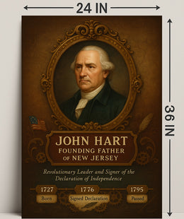 John Hart Founding Father Poster PosterGoat