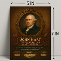 John Hart Founding Father Poster PosterGoat