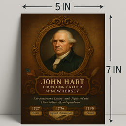 John Hart Founding Father Poster PosterGoat