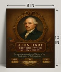 John Hart Founding Father Poster PosterGoat