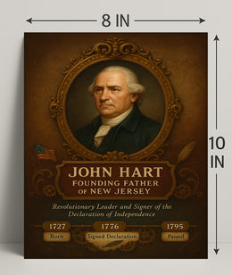 John Hart Founding Father Poster PosterGoat
