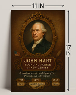 John Hart Founding Father Poster PosterGoat