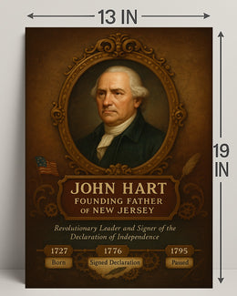 John Hart Founding Father Poster PosterGoat