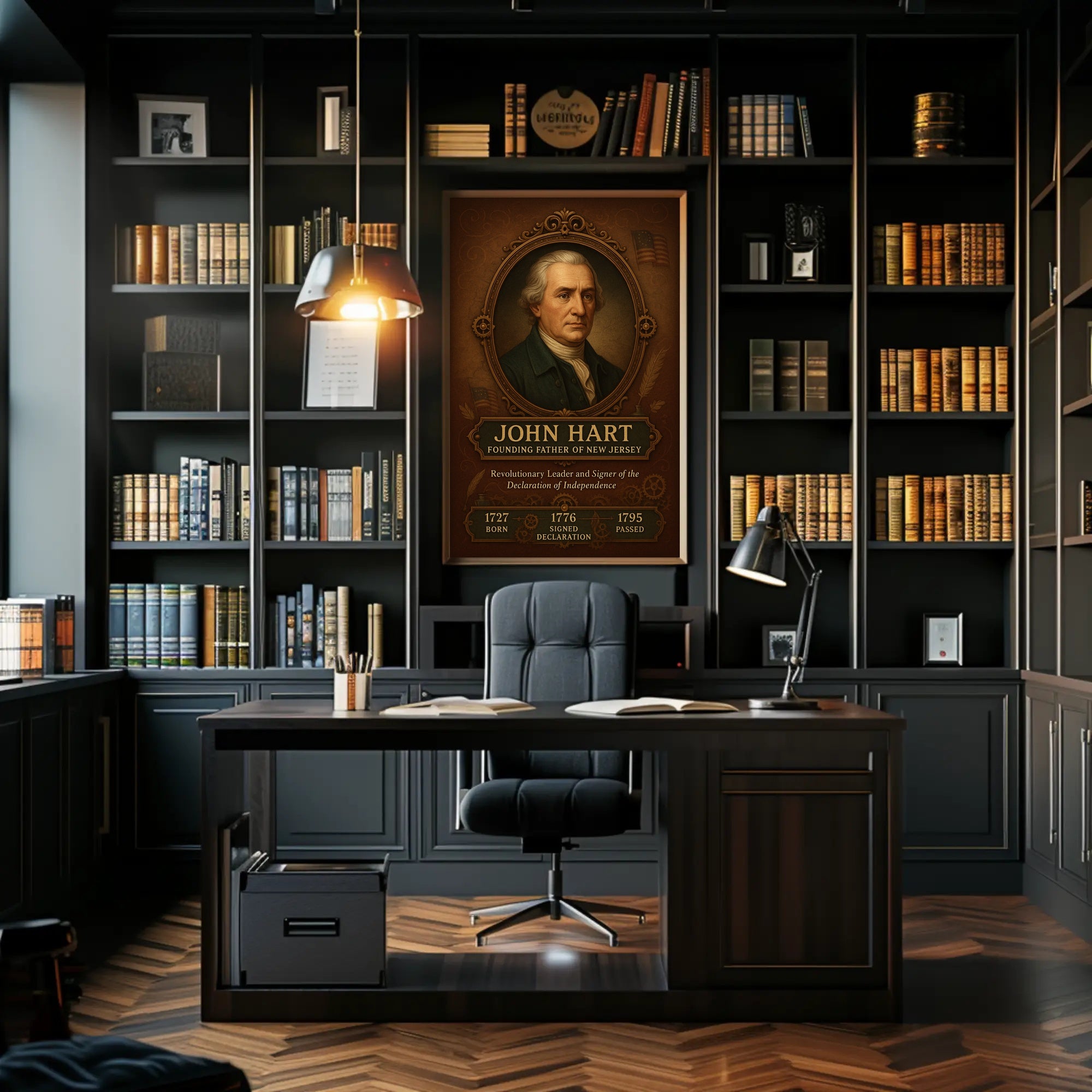 John Hart Founding Father of New Jersey Poster PosterGoat