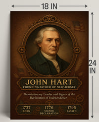John Hart Founding Father of New Jersey Poster PosterGoat