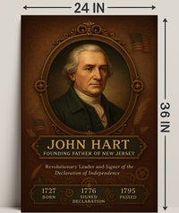 John Hart Founding Father of New Jersey Poster PosterGoat
