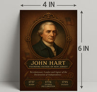 John Hart Founding Father of New Jersey Poster PosterGoat