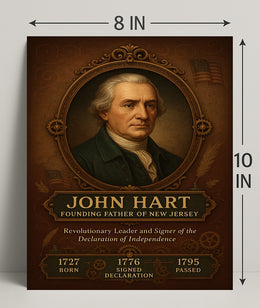 John Hart Founding Father of New Jersey Poster PosterGoat
