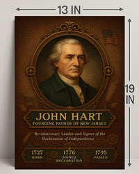 John Hart Founding Father of New Jersey Poster PosterGoat