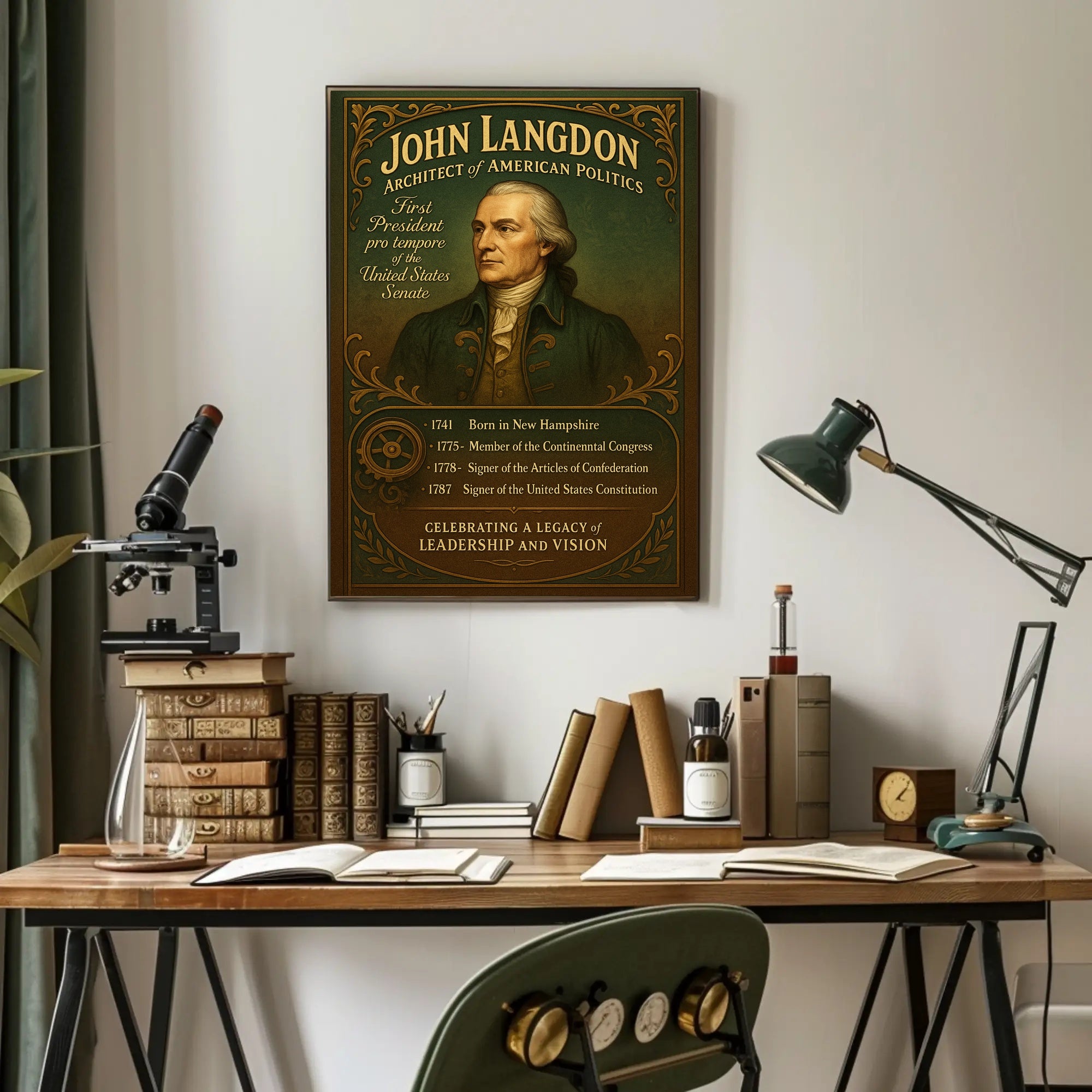 John Langdon Architect of American Politics Poster PosterGoat