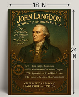 John Langdon Architect of American Politics Poster PosterGoat