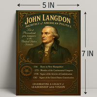 John Langdon Architect of American Politics Poster PosterGoat