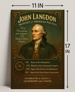 John Langdon Architect of American Politics Poster PosterGoat