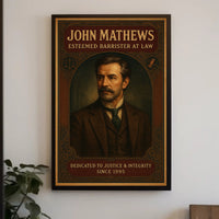John Mathews Esteemed Barrister at Law Poster PosterGoat