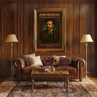 John Mathews Esteemed Barrister at Law Poster PosterGoat