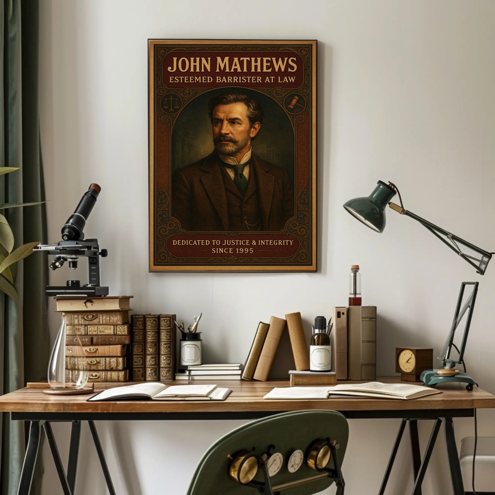 John Mathews Esteemed Barrister at Law Poster PosterGoat