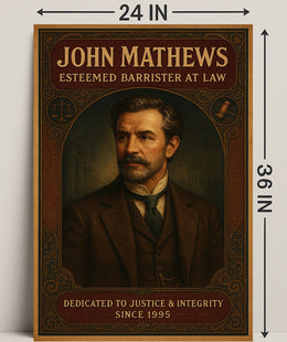 John Mathews Esteemed Barrister at Law Poster PosterGoat
