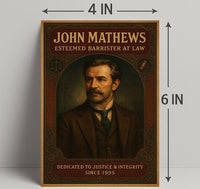John Mathews Esteemed Barrister at Law Poster PosterGoat