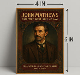 John Mathews Esteemed Barrister at Law Poster PosterGoat