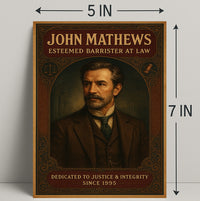 John Mathews Esteemed Barrister at Law Poster PosterGoat