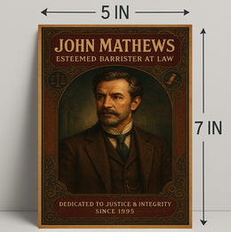 John Mathews Esteemed Barrister at Law Poster PosterGoat