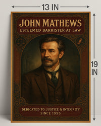 John Mathews Esteemed Barrister at Law Poster PosterGoat