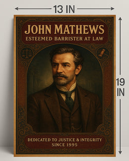 John Mathews Esteemed Barrister at Law Poster PosterGoat