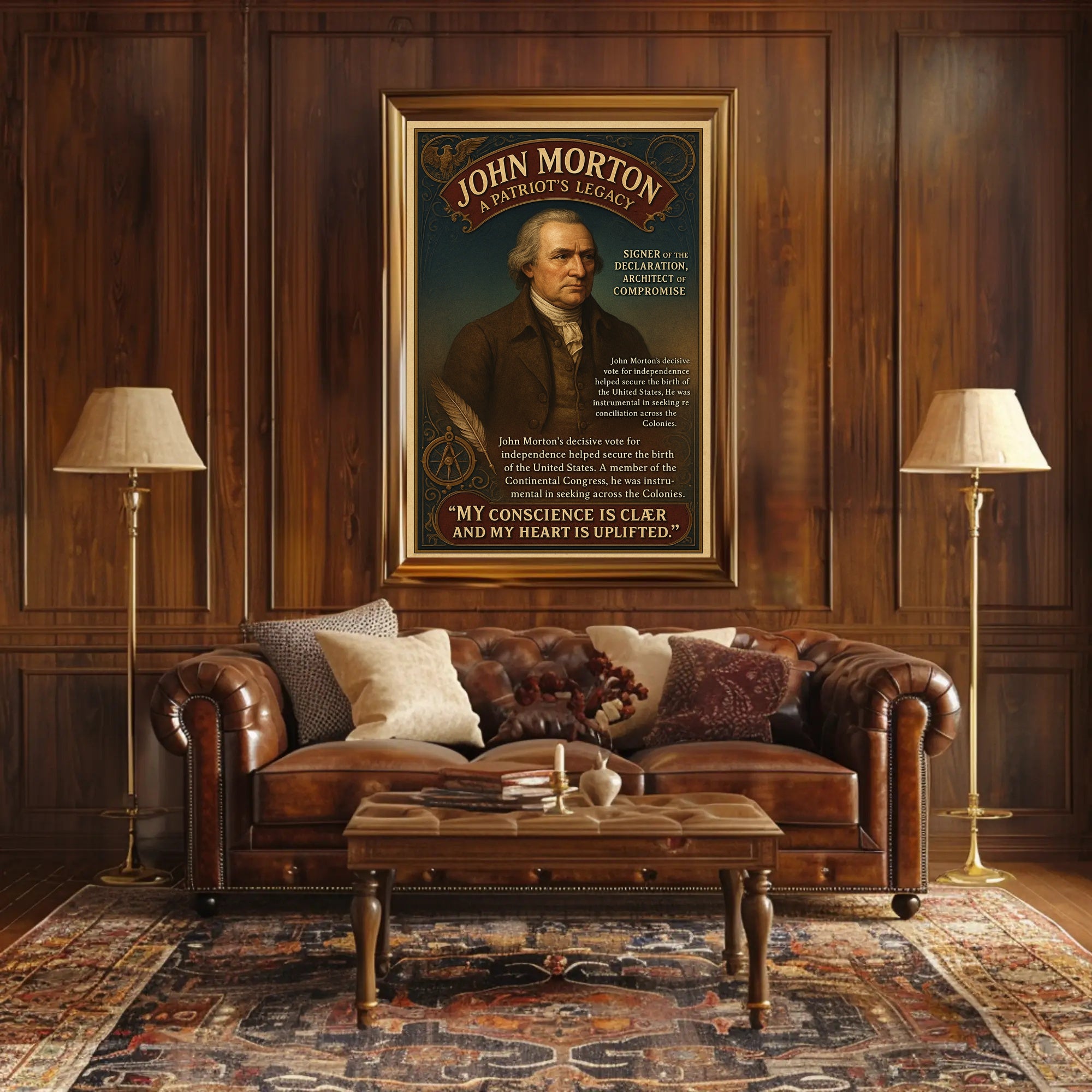 John Morton A Patriots Legacy Poster PosterGoat