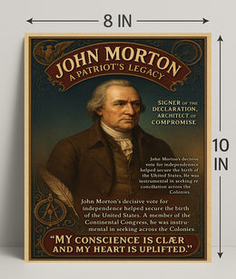 John Morton A Patriots Legacy Poster PosterGoat