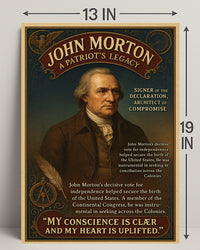 John Morton A Patriots Legacy Poster PosterGoat
