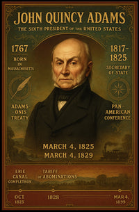 John Quincy Adams 6th President Poster PosterGoat